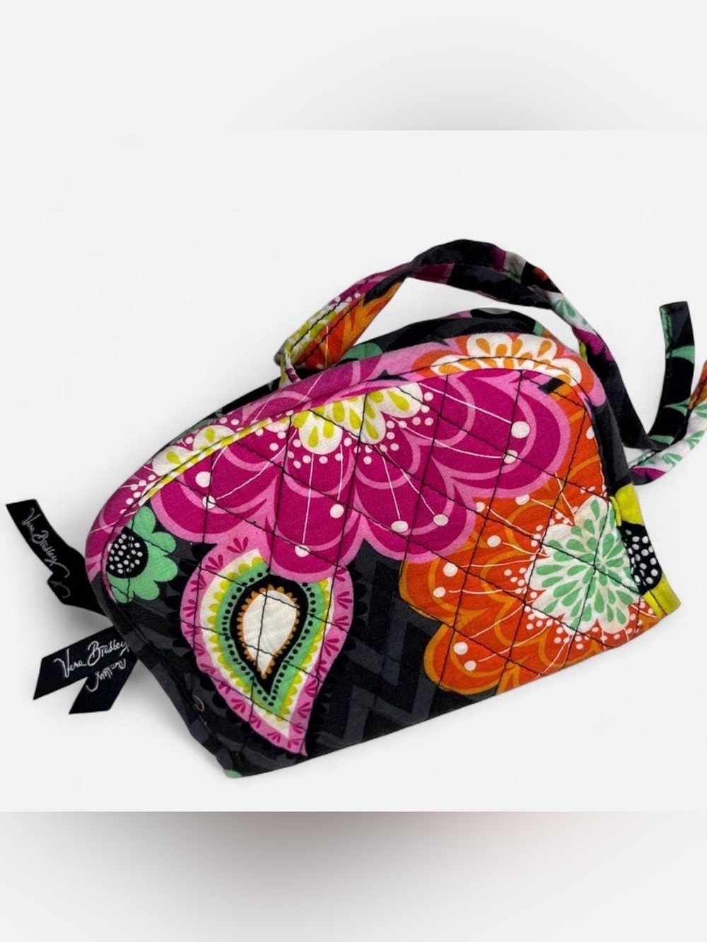 Retired Vera Bradley Ziggy Zinnia Folding Travel Makeup Bag